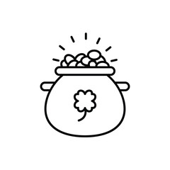Pot Of Gold vector icon