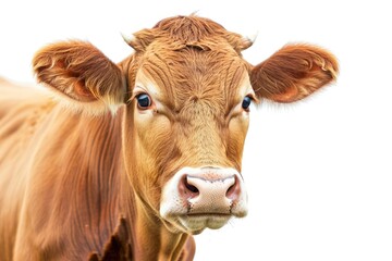 Brown cow isolated