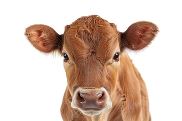 Brown cow isolated