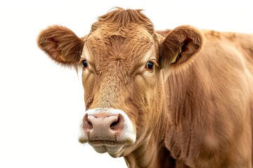 Brown cow isolated