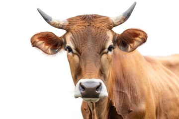 Brown cow isolated