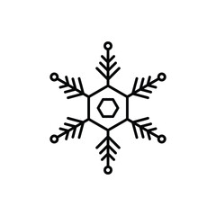 Snowflake vector icon