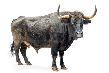 Brown cow isolated