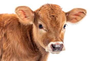 Brown cow isolated