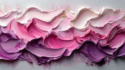 Obraz premium Purple and white paint is being mixed together on a canvas