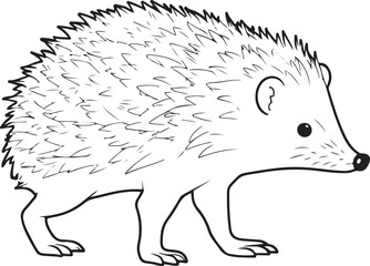 Adorable Hedgehog Illustration