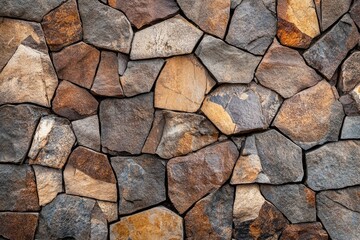 Obraz premium Aged Brown Stone Texture: Top View of a Unique Textured Background