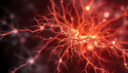 Abstract neural background isolated with white highlights, png