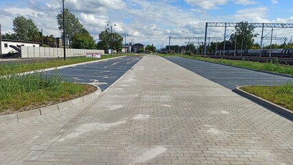 Parking w obszarze miejskim.