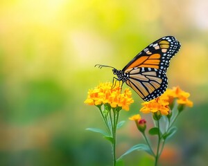 Obraz premium Isolated Monarch Butterfly Life Cycle on White Background: Capturing Nature's Summer Winged Insect in Stages