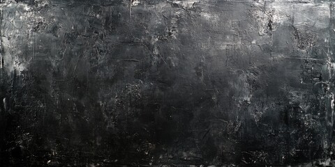 Obraz premium Elegant Black Wall Surface. Distressed Vintage Texture and Charcoal Finish for a Luxurious Feel