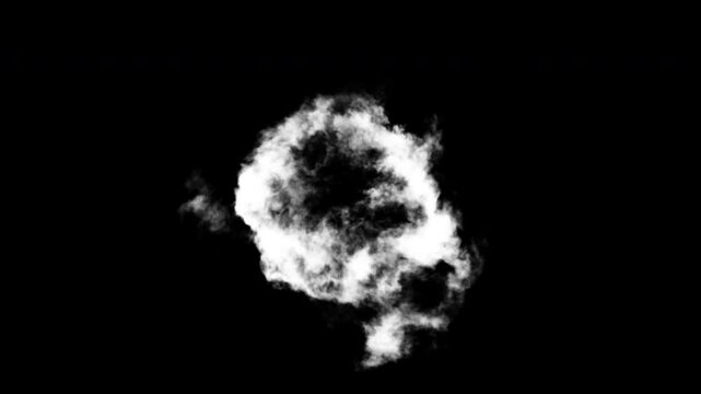 Blue magic blast and shockwave VFX Element - 60 fps, 4K Pro Res with mask pass