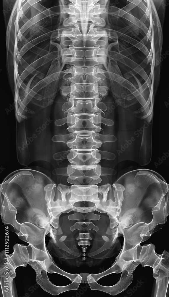 Poster x-ray analysis of plastic component showcasing internal structures for quality control