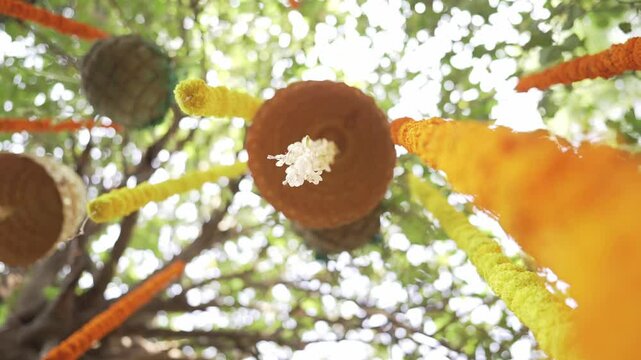 Exquisite Flower Decoration for Indian Haldi Ceremony - Vibrant and Traditional Design for a Joyous Pre-Wedding Ritual