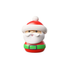 Vector 3d illustration of Santa Claus Christmas figure.