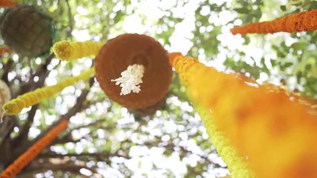 Exquisite Flower Decoration for Indian Haldi Ceremony - Vibrant and Traditional Design for a Joyous Pre-Wedding Ritual