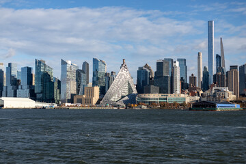 Manhattan Skyline with VIA 57 West from the Hudson River
