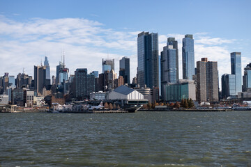 Manhattan Waterfront Skyline from the Hudson River