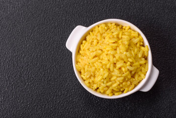 Italian arborio risotto rice with salt, spices and herbs