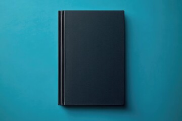 Vertical Blank Book Cover Mockup on Neutral Canvas with Ample Copy Space for Custom Design