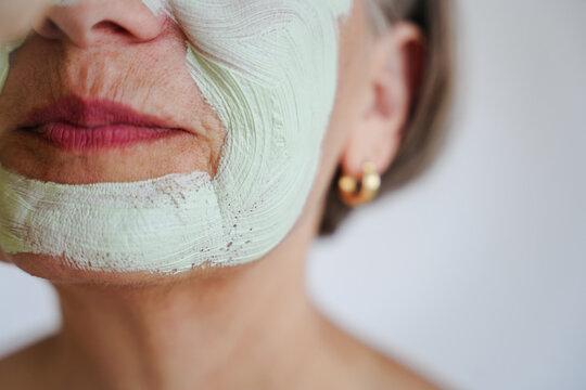 Skin of senior woman