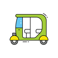 Tuk tuk vector icon