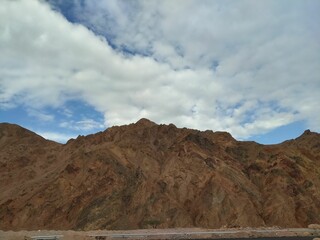 clouds over the mountains
