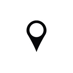 A modern vector location icon, perfect for navigation apps, travel branding, map designs, and geographic tools.