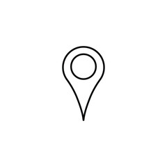 A modern vector location icon, perfect for navigation apps, travel branding, map designs, and geographic tools.