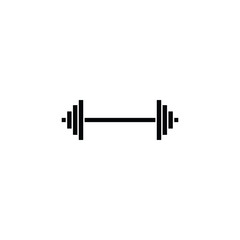 A bold vector gym barbell icon, perfect for fitness branding, workout apps, gym posters, and health-related creative projects