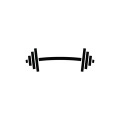 A bold vector gym barbell icon, perfect for fitness branding, workout apps, gym posters, and health-related creative projects