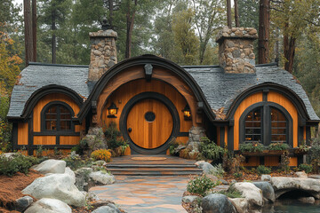 Charming Hobbit Style Home nestled in a Wooded Area