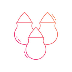 Powdered colors vector icon