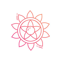 Rangoli vector icon