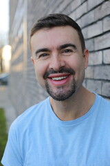 Handsome man with a goatee 