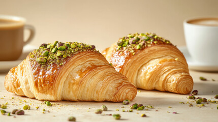 Pistachio Croissants