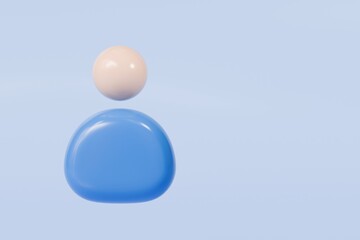 3D Profile personal online account icon. Teamwork. Username password, Profile name, Secure login web security, Technology, Protection, Safety verification. authentications approve concept .3d render.