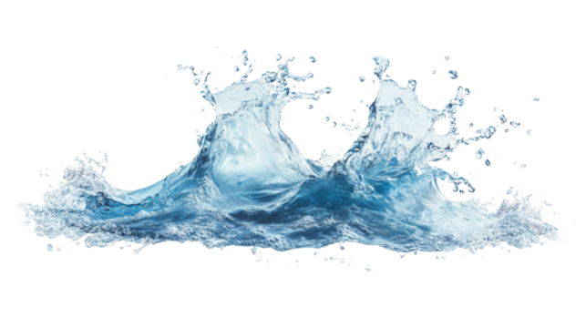 Sea wave transparent background