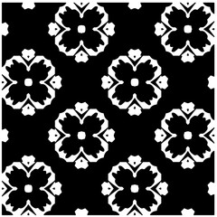 White background with black pattern. Seamless texture for fashion, textile design,  on wall paper, wrapping paper, fabrics and home decor. Simple repeat pattern.
