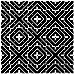 White background with black pattern. Seamless texture for fashion, textile design,  on wall paper, wrapping paper, fabrics and home decor. Simple repeat pattern.