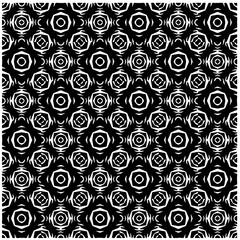 White background with black pattern. Seamless texture for fashion, textile design,  on wall paper, wrapping paper, fabrics and home decor. Simple repeat pattern.