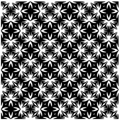 White background with black pattern. Seamless texture for fashion, textile design,  on wall paper, wrapping paper, fabrics and home decor. Simple repeat pattern.