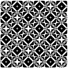 White background with black pattern. Seamless texture for fashion, textile design,  on wall paper, wrapping paper, fabrics and home decor. Simple repeat pattern.