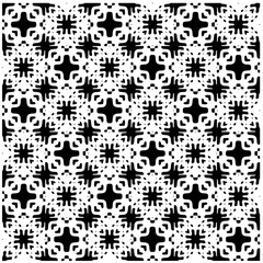 White background with black pattern. Seamless texture for fashion, textile design,  on wall paper, wrapping paper, fabrics and home decor. Simple repeat pattern.