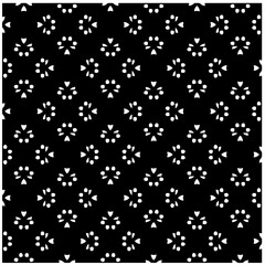 White background with black pattern. Seamless texture for fashion, textile design,  on wall paper, wrapping paper, fabrics and home decor. Simple repeat pattern.