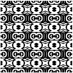 White background with black pattern. Seamless texture for fashion, textile design,  on wall paper, wrapping paper, fabrics and home decor. Simple repeat pattern.