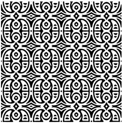 White background with black pattern. Seamless texture for fashion, textile design,  on wall paper, wrapping paper, fabrics and home decor. Simple repeat pattern.