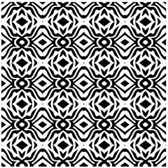 Obraz premium White background with black pattern. Seamless texture for fashion, textile design, on wall paper, wrapping paper, fabrics and home decor. Simple repeat pattern.