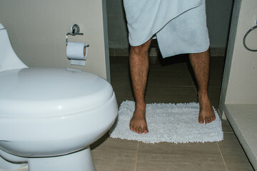 Muscular man in a towel