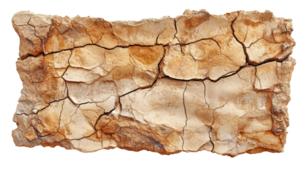 Dry cracked earth transparent background